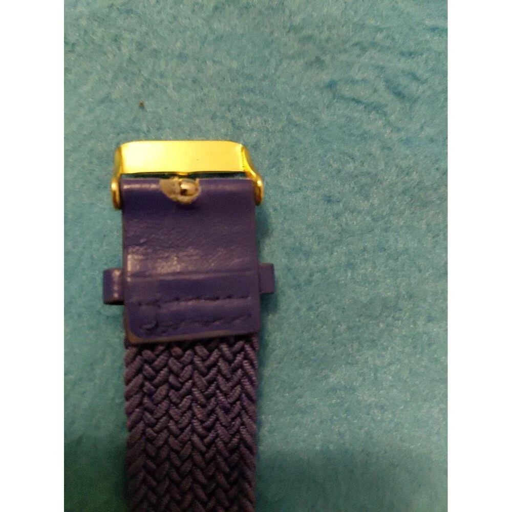 New Blue Stretch Band By Geneva Water Resistant Navy Blue Face Watch